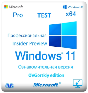 Microsoft� Windows� 11 Pro Prev x64 26H1 by OVGorskiy (����) 01.2026 [RU]