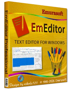 Emurasoft EmEditor Professional 26.0.3 RePack (& Portable) by elchupacabra [2026, Multi/Ru]