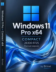 Windows 11 Pro x64 Compact by Brinat [26300.9725] [Ru]
